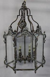 Quality and Large Brass ? Hurricane Chandelier.