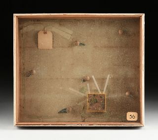 JOHN MARK SAGER (American b. 1954) AN ASSEMBLAGE, "The Royal Numerological Observatory," 1997,