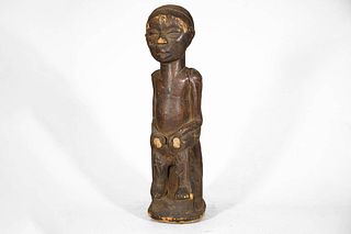 Distressed Unknown Style African Statue 21"