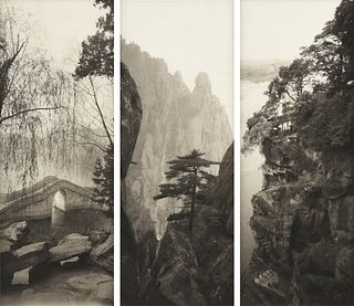 LOIS CONNER (American b. 1951) THREE PHOTOGRAPHS, CHINA, 1984-1986,