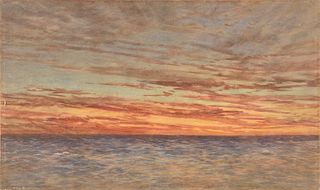 WILLIAM MATTHEW HALE R.W.A. (English 1837-1929) A PAINTING, "Sea of Biscay," 1905,