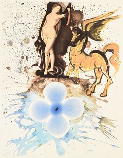 SALVADOR DALI (Spanish 1904-1989) A PRINT, "Homage a Cranach," CIRCA 1971,