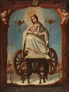 A SPANISH COLONIAL PAINTING, "Virgen de la Consolación de Jerez," 18TH/19TH CENTURY,