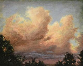 CHARLES MARY KUBRICHT (American/Texas b. 1946) A PAINTING, "Clouds," 1991,