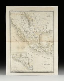 PIERRE M. LAPPIE (fl. 1779-1850) A REPUBLIC OF TEXAS MAP, "Carte des Etats-Unis du Méxique," PARIS, 1842-1860,