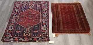2 Antique And Finely Hand Woven Carpets.