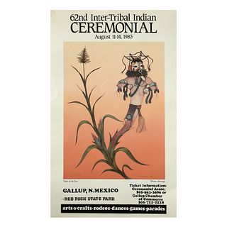 62nd Annual Inter-Tribal Indian Ceremonial Poster, 1983