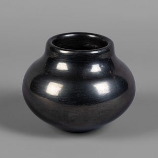 San Ildefonso, Santana and Adam Martinez, Blackware Vase, ca. 1960
