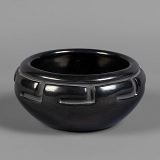 Santa Clara, Jenny Trammel, Carved Blackware Bowl