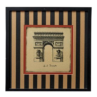 Four Framed Decorative Printed Pictures of Paris