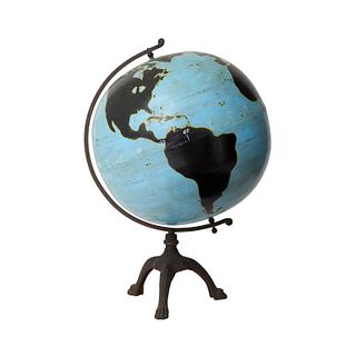 table globe on a cast iron base