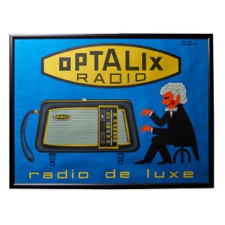 Optalix Radio Original Vintage Poster