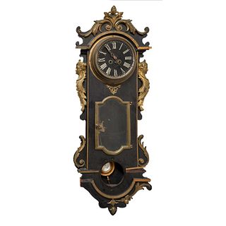 Late 19th century regulator wall clock