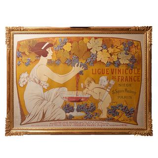 Ligue Vinicole original Vintage Poster
