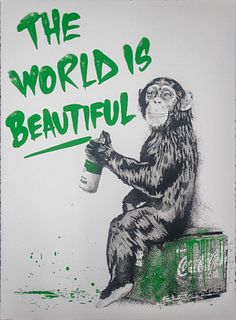 Mr. Brainwash - The World is Beautiful (Green)