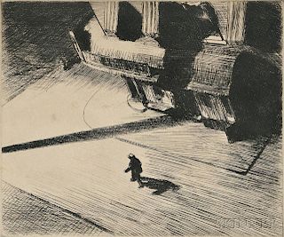 Edward Hopper (American, 1882-1967)      Night Shadow