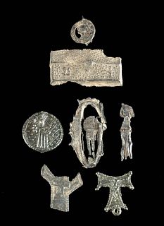 14th C. English Pewter Pilgrim Badges (7 pcs)