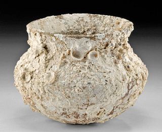 6th C. Byzantine Pottery Jar w/ Sea Encrustations