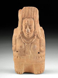 Maya Jaina Terracotta Female Figural Rattle