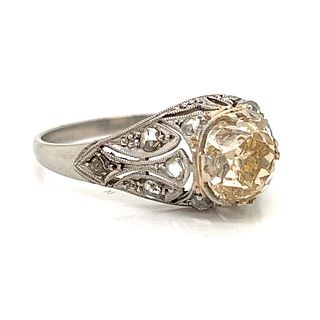 BE MINE Engagement Platinum Diamond Ring 