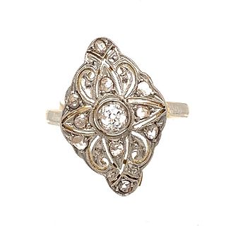 BE MINE Victorian 18k Diamond Ring