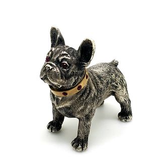BE MINE Vintage Russian Sterling Silver Dog