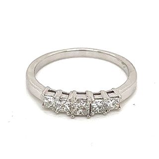 14k Half Eternity Diamond Ring