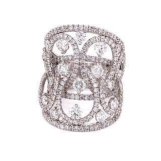 14K Diamond Designed Ring