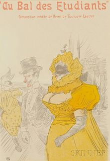 After Henri de Toulouse-Lautrec (French, 1864-1901)      Au Bal des Étudiants