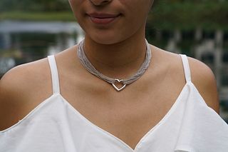 BE MINE Tiffany Silver Heart Necklace 
