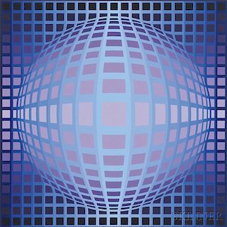 Victor Vasarely (Hungarian/French, 1906-1997)      Untitled (Sphere)