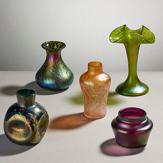 Group Of  Art Glass Vases