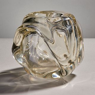 Rare Andre Thuret  Art  Deco Glass Vase