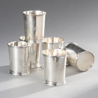 Group Of 6 G.D Sullivan & Co.  Silver Mint Julep Cups