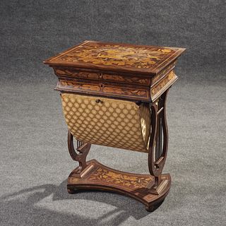 Dutch Marquetry Sewing Table