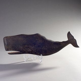 Clark G. Voorhees Jr. (1911-1980) Carved Sperm Whale