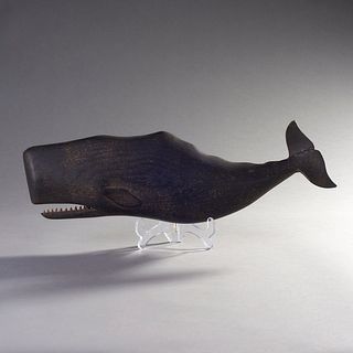 Clark G. Voorhees Jr. (1911-1980) Carved Sperm Whale