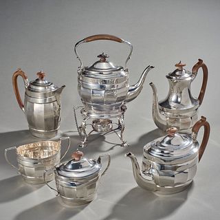 Crichton Brothers 6 Piece Sterling Silver Tea Service