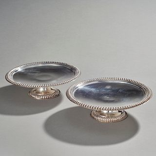Pair Sterling Silver Tazza