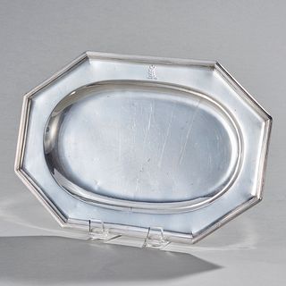 Henry Chawner, Sterling Silver Tray, London, 1795.