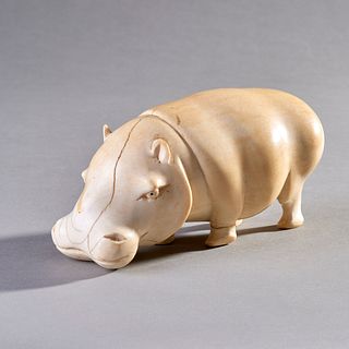 Carved Hippopotamus Figure