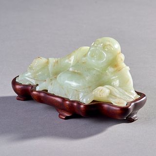 Carved Chinese Jade Buddha Figure