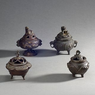 Group Of Four Chinese Bronzes