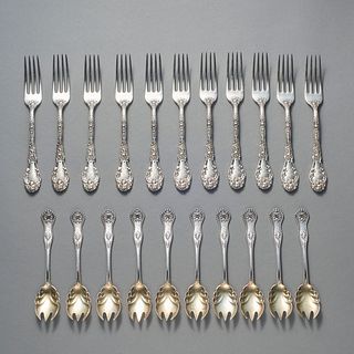 Group Of 21 Pieces Of Antique Sterling Flatware