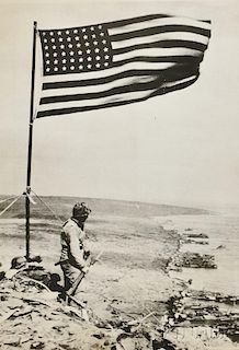 Three World War II Photographs:      Obie Newcomb (American, 20th Century), The Marines Go In  , Tarawa, Gilbert Islands