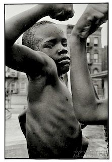Leonard Freed (American, 1929-2006)      Muscle Boy, Harlem