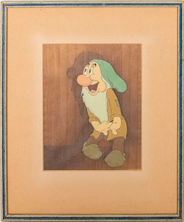 Walt Disney Studios Bashful Gouache 1937