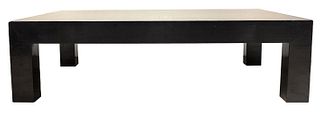 Modern Contemporary Black Lacquered Coffee Table