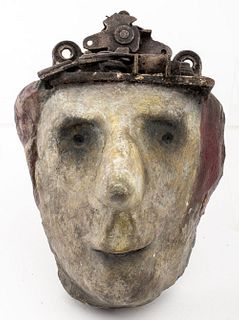 Francois Joseph Durand Plaster Mask Sculpture