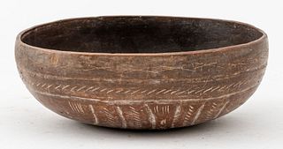 Costa Rican Redware Ceramic Bowl